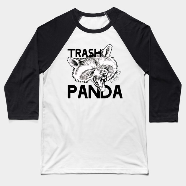 Trash Panda Baseball T-Shirt by Foxwise
